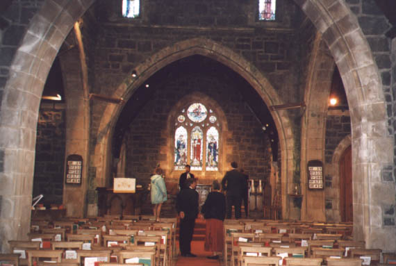 a non-clickable picture of the church in Connel